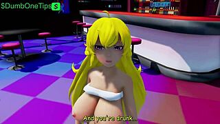 Futa Fuck Night Explodes at the Bar in RWBY Anime