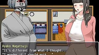 I watch Ayako scramble with strangers online, showing her big tits and ass in public hentai scene