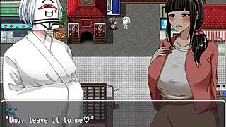 I watch Ayako scramble with strangers online, showing her big tits and ass in public hentai scene