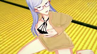 feel the rush jerking to seiko ayase's instructions.