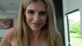 Hot step mom dares stepson not to get caught