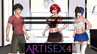 Beautiful women trapped and giving in to their desires in a 3D cartoon
