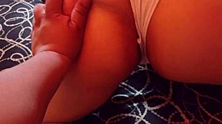 Chubby teen with curvy ass gets taken by older man in hotel room