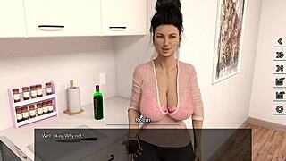 3D computer graphics anime with big tits and anal sex