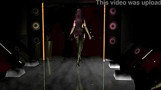 3D Asian slut cheats in sexy lingerie