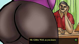 White Professor with Big Butt Nailed in Interracial Game