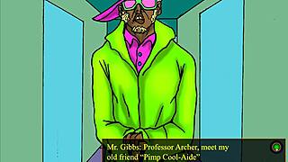 White Professor with Big Butt Nailed in Interracial Game