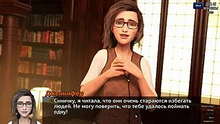 asian girl with big tits plays photo hunt game in anime style