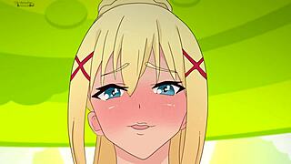 Kazuma tempted by dark forces in MILF parody