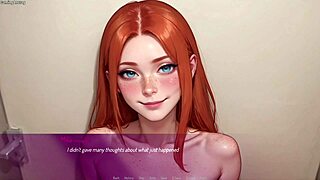 Wife encounters stranger in public toilet while husband is away - 3d animated game featuring Mila AI