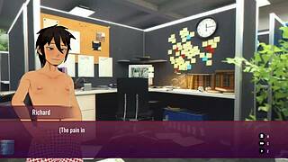 New job, new money, new men – in this cartoon porn video