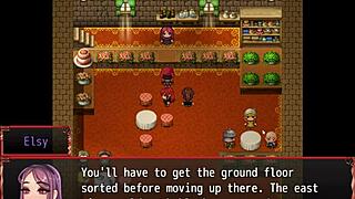 Redhead Milf Blocks Him With Giant Tits In Harem Game Ep 14