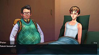 Mom’s big ass gets spanked by her video game character