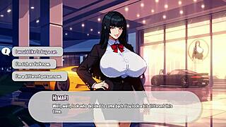 Big tits MILF gets wet in 3D game