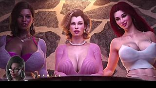 3D animated porn with mature and teen women