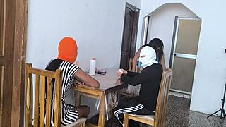 Did my best friend lose the bet? Now she fucks the winner!