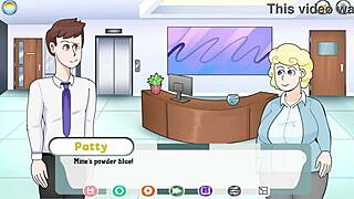 MILF and big tits in animated porn video