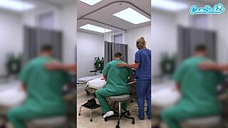 A hot milf nurse gets fired after she exposes her private part