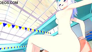 HoloLive animated porn with 3D Hentai and MILF mom