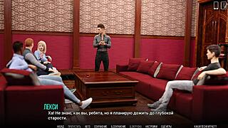 wild cartoon gameplay with rough hairy girlfriend in university of problems 20