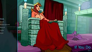 Beautiful woman with perfect body plays a naughty game in the dungeon