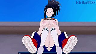 Himiko Toga and Momo Yaoyorozu in intense hentai scene