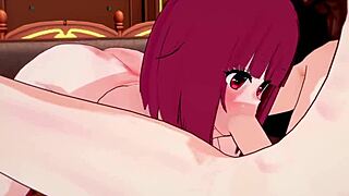 3D animated cartoon of oshi no ko gets hardcore sex