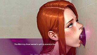 3D animated porn featuring Mila Ai's deepthroat skills