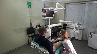 Is this milf doctor teasing you with her office fuck session?