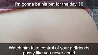 Real cheating girlfriend Richelle Rose turned cumslut on Snapchat!