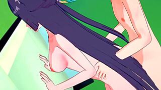 Beautiful anime porn with big-boobed MILF in 3D