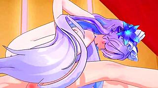 Wuthering Waves hentai with Cantarella banging hard