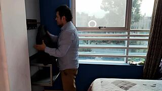 Latina milf gets a cock in her mouth and pussy