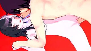 3D animated anime porn with big tits and anal sex