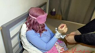 Blindfolded wife gets slammed by me while husband watches