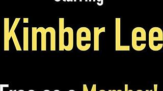Kimber Lee's sexy lingerie show and solo masturbation performance