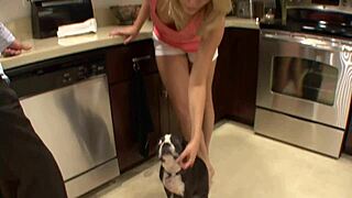 BLONDE MILF FUCKING ANAL ON BED WITH HEELS