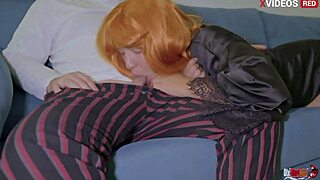 My stepmom and I watch a movie