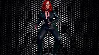Granny black widow cosplays and gets drilled in this homemade video