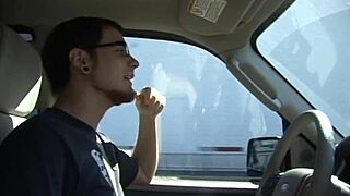 brunette mom gets licked and pounded hard by a young boy.