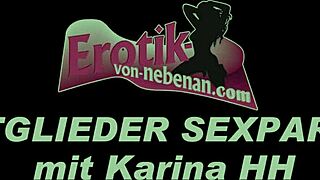 Young German girl gets cum on her face and piss in a adult group fun