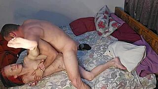 Rough sex with spit and slaps for a horny girlfriend
