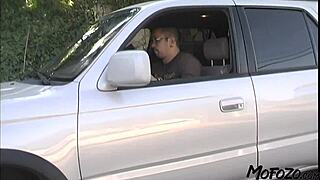 Black haired housewife masters dick sucking skills