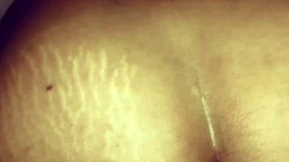 morena gets fucked while holding a dildo in her ass for her anal pounding