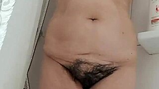 stepmom's sexy show with hairy pussy on display