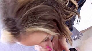 Busty British MILF intensely sucks and fucks big cock at home