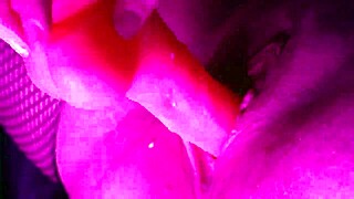 Can You Believe This Milf Squirting Hard on Her Pink Dildo While Wearing Stockings?