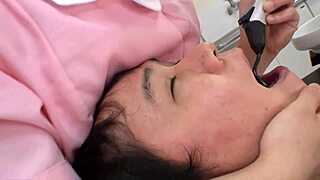 Japanese dentist gets wet and wild with her patients
