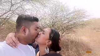 Indian wife enjoys passionate sex in the jungle