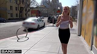 russian milf angelina bonnet teases with public tit flash